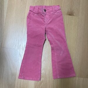 Girls Bow Corduroy Pants - Little Snowflake - Pink